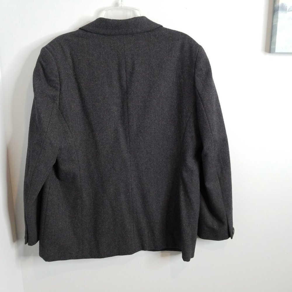 Pendleton Gray Wool One Button Suit Jacket Blazer - image 4